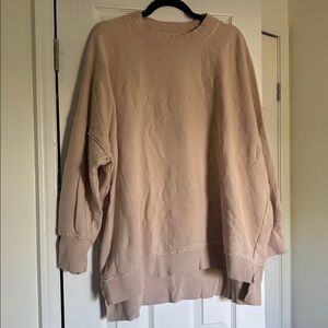 Aerie Oversized Tan Sweatshirt